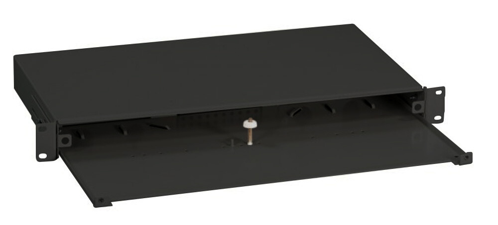 Oem Box Ottico Versione Scorrevole 1U Senza Pannello Frontale Nero