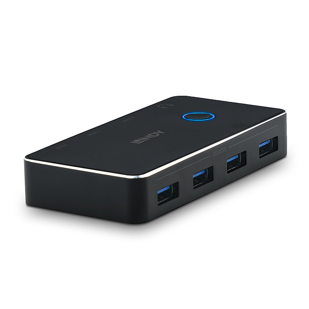 Lindy 43387 Switch di condivisione USB 3.0, 4 porte