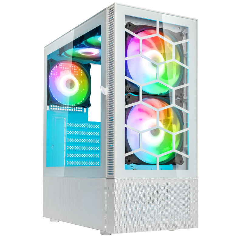 Kolink Observatory MX Glass ARGB Midi-Tower bianco Midi / OBSERVATORY MX GW