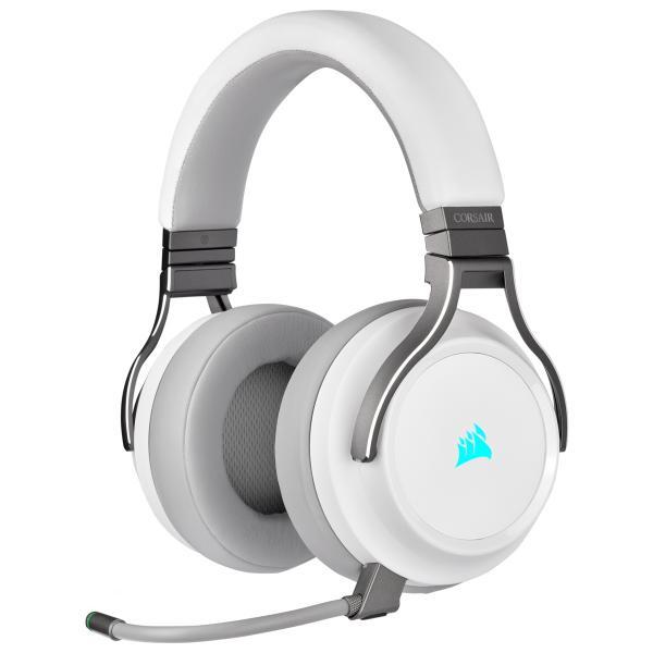 Corsair Virtuoso RGB Wireless High-Fidelity Gaming Headset - Bianco