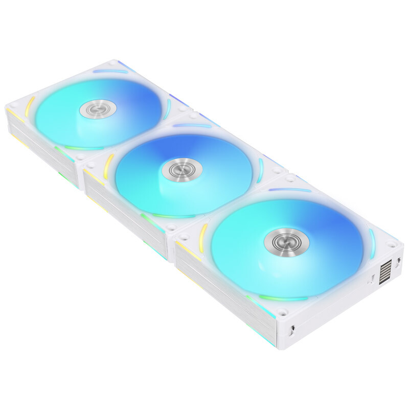 Lian Li UNI FAN AL120 V2 ARGB PWM FAN, 3 pezzi controller incluso, Bianco - 120
