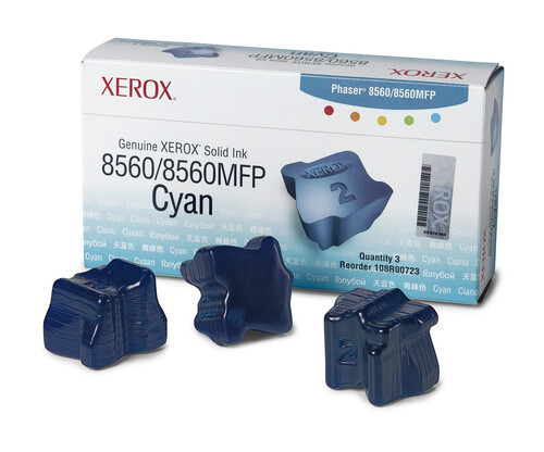 Xerox Inchiostro solido in barrette Ciano da 3.400 pagine per Phaser 8560 / 8560