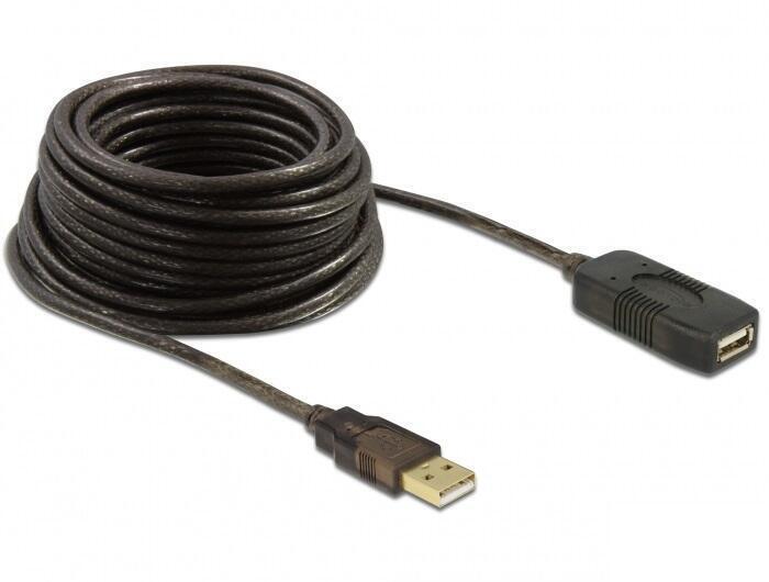 Delock Liebelungskabel USB-A Connector to USB-A Socket, 10m