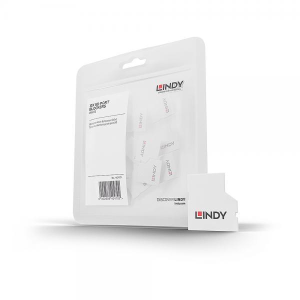 Port Blocker SD (senza chiave) - 10 Pezzi Bianco