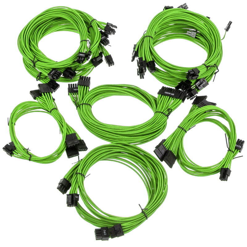 Super Flower Computer Sleeve Cable Kit Pro grün Alimentazione SF-CKP-GR