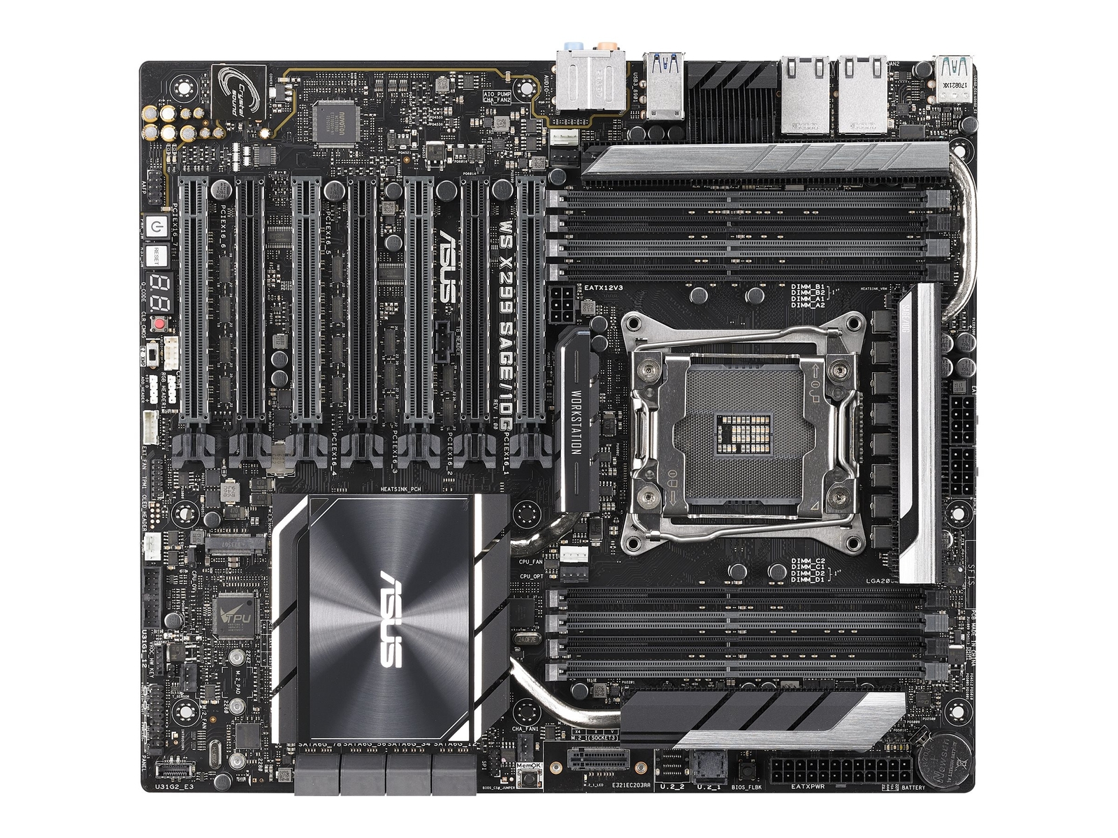 ASUS WS X299 SAGE/10G Intel LGA 2066 DDR4-SDRAM 512 GB 90SW00H0-M0EAY0