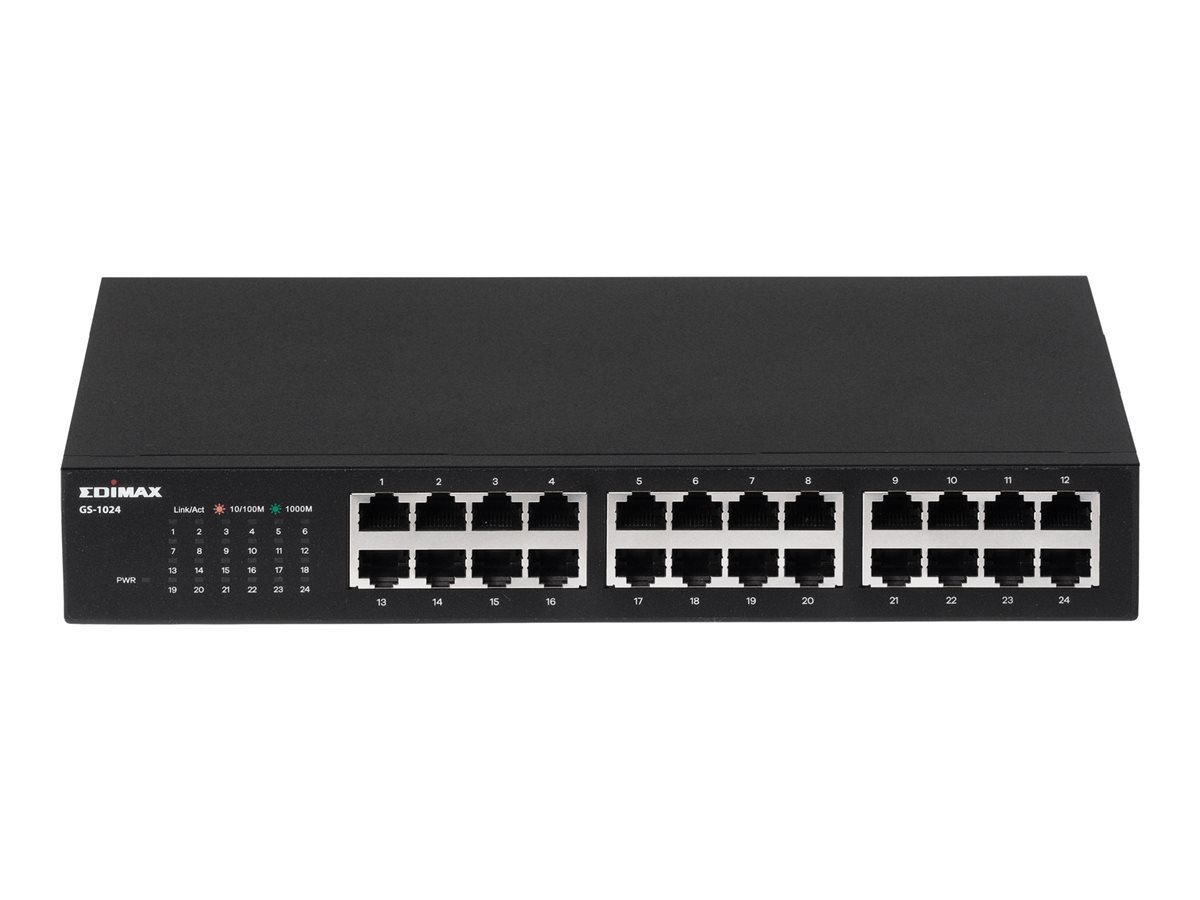 Edimax GS-1024 Gigabit Ethernet (10/100/1000) Montaggio rack Montabile GS-1024