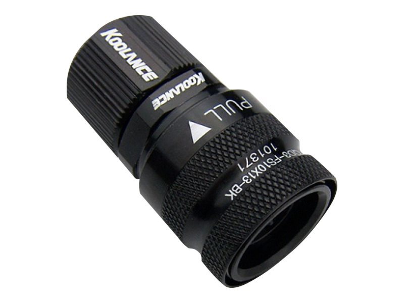 Koolance QD3 Schnellverschluss gerade weiblich auf 13/10mm QD3-FS10X13-BK