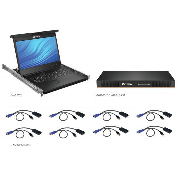 Vertiv Avocent 8 Computer - 47 cm (18,5") LED - UXGA - 1600 x 1200 - 16:9Porta P