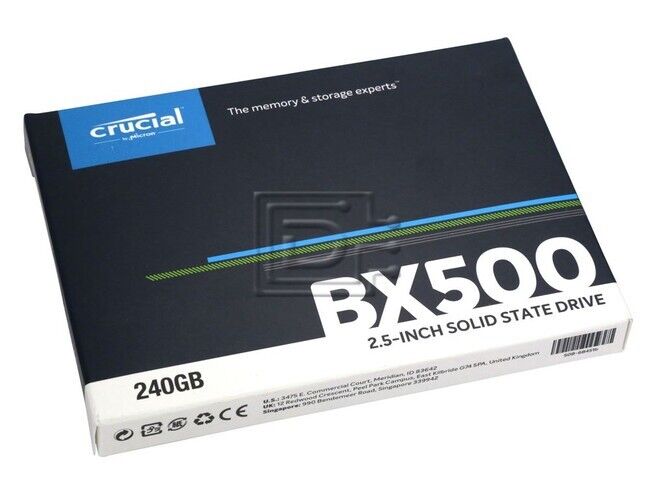 Crucial Interno SSD BX500 240GB 3D Nand SATA III 2.5'' Stato Solido Drive-Uk