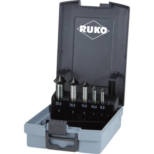 RUKO 102791EPRO  ULTIMATECUT  Kit svasatori conici 5 parti 6.3 mm, 10.4 mm, 16.5
