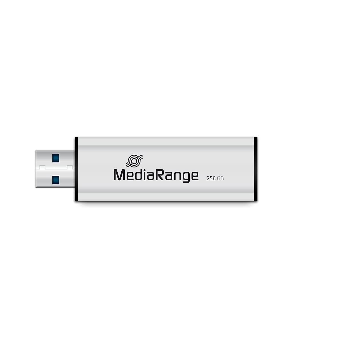 MediaRange USB 3.0 Speicherstick 256GB - Mini USB Flash-Laufwerk mit Schiebemech