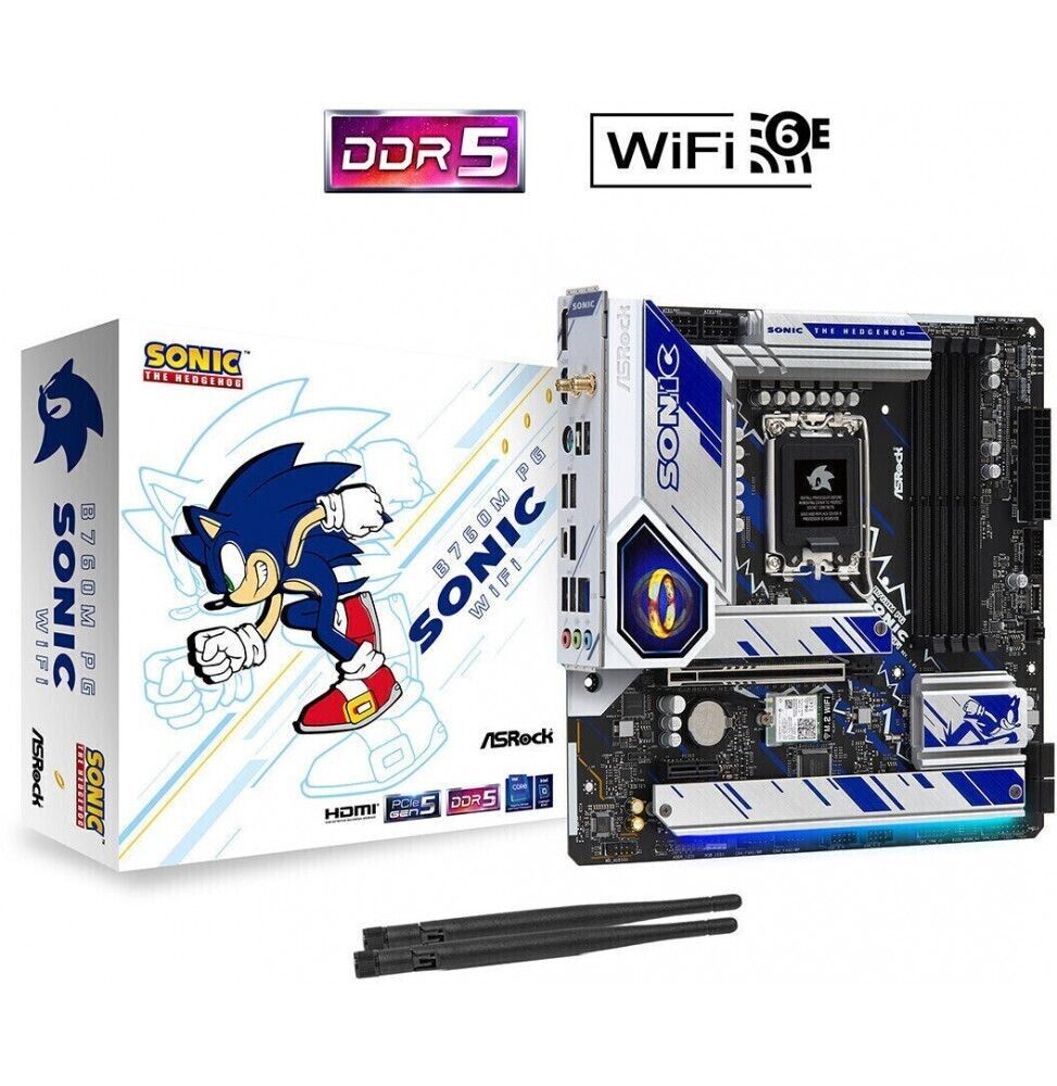 Scheda Madre Asrock B760M PG SONIC WIFI Intel B760 LGA 1700 micro ATX