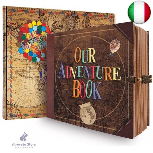 Our Adventure Book 146 Pagine Album fotografico,Stile Retrò Scrapbooking