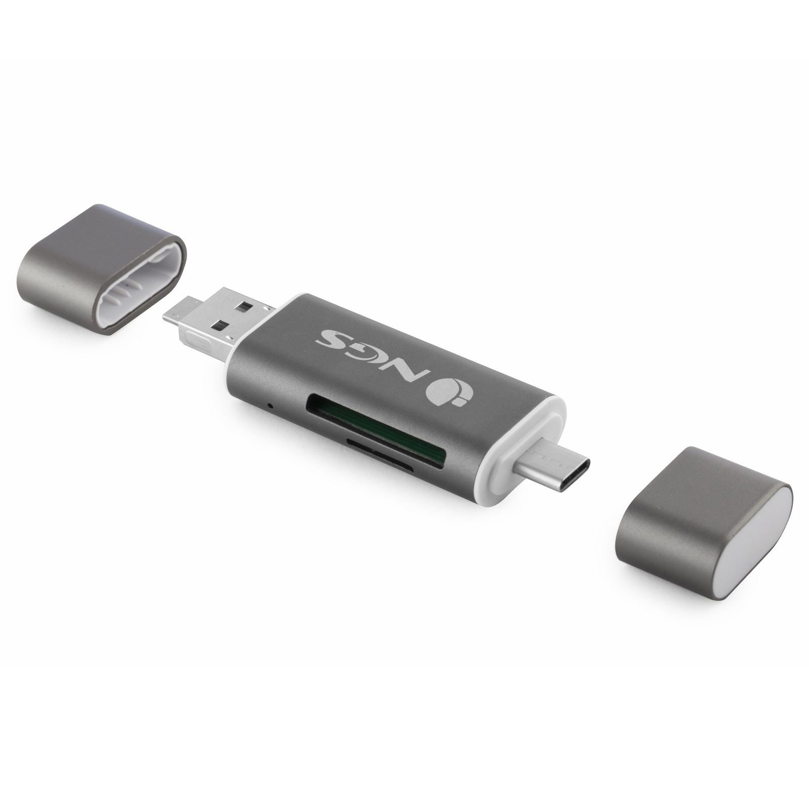 NGS ALLYREADER - 5-in-1 Type-C Card Reader (USB-C, Micro USB and USB 2.0) with M
