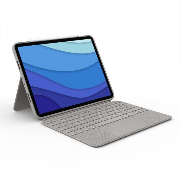 Logitech Combo Touch Sabbia Smart Connector QWERTY US International