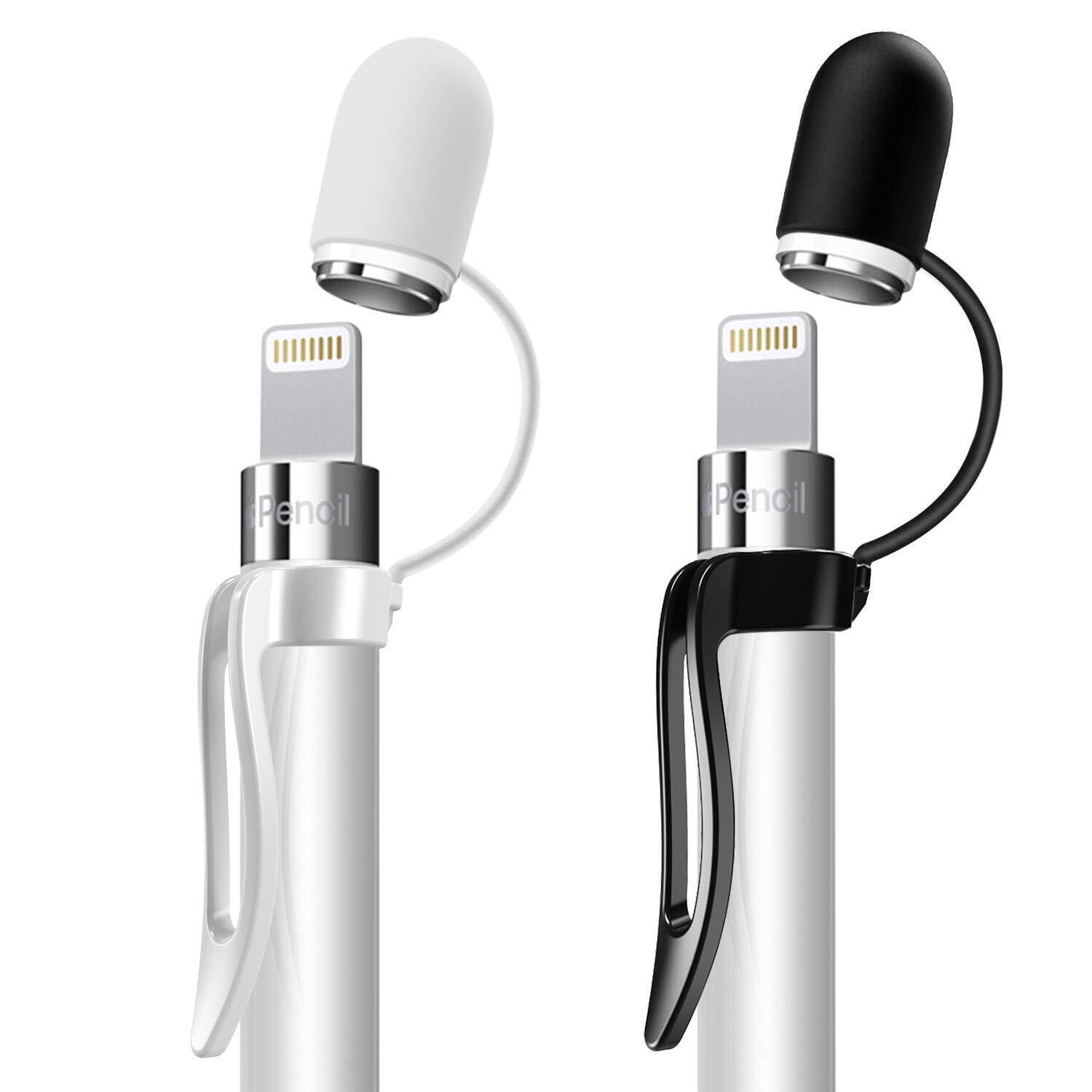 FINTIE2 Pezzi Pencil Clip con Protettivo Tappo Holder per Apple Pencil 1 iPad...