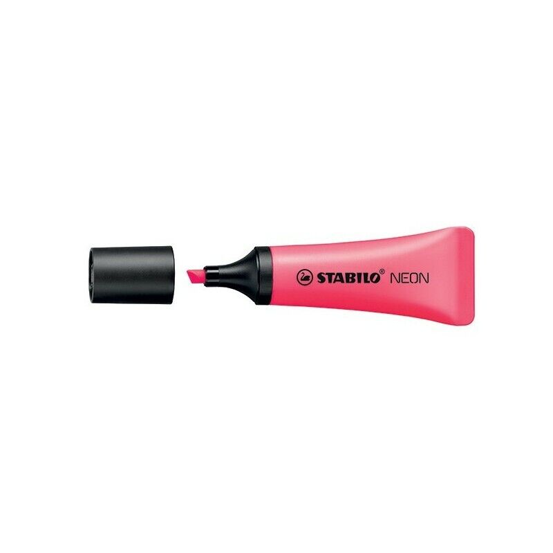Evidenziatore STABILO Neon - ROSSO 72/56 (10 Pz). Evidenziatore liquido.