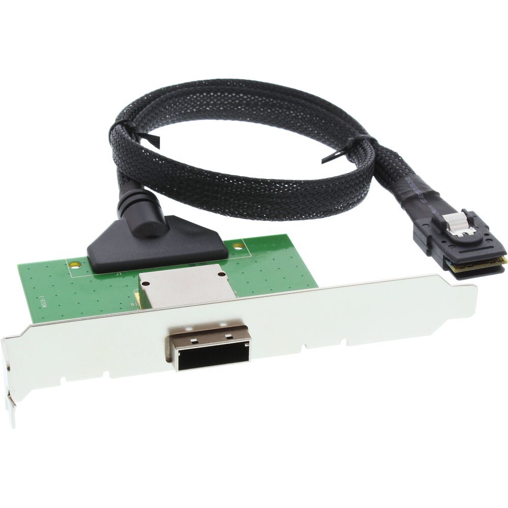 InLine Adattatore SAS su staffa PCI da 26-pin Mini SAS (SFF-8088) esterno a 36-p