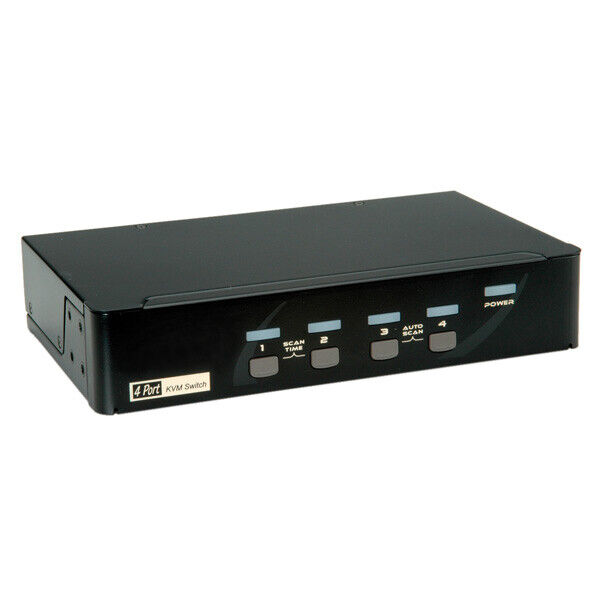 ROLINE 14.01.3329 switch per keyboard-video-mouse (kvm) Nero