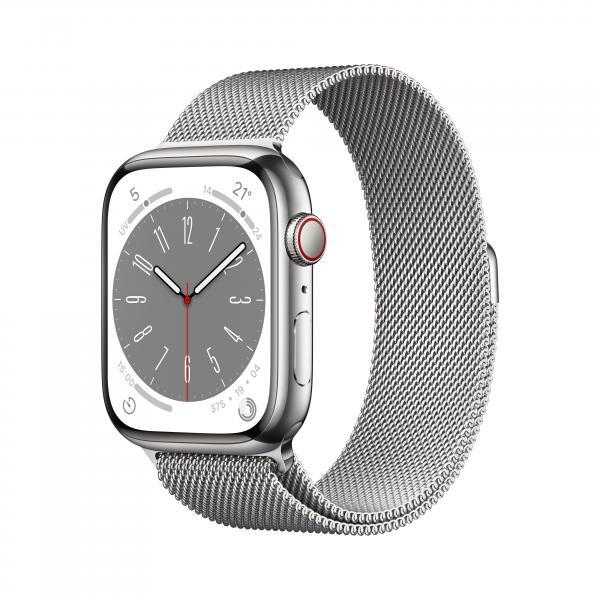 Apple Watch Series 8 OLED 45 mm 4G Argento GPS (satellitare)