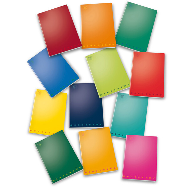 Quaderno Monocromo Pigna - A4 - Righe 2C con Margini - 02298872C (Assortiti Conf