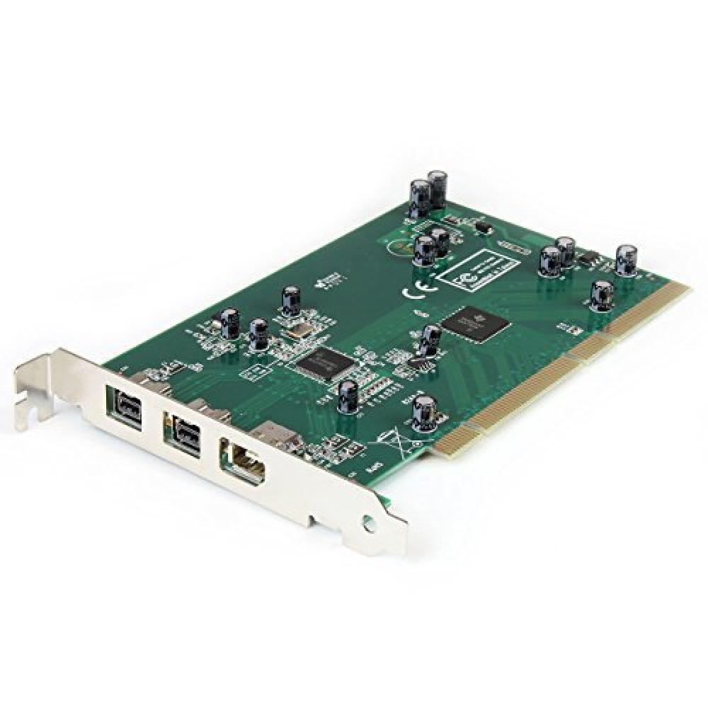 StarTech.com Scheda Adattatore FireWire 2b 1a PCI 1394b a 3 Porte con kit DV Edi