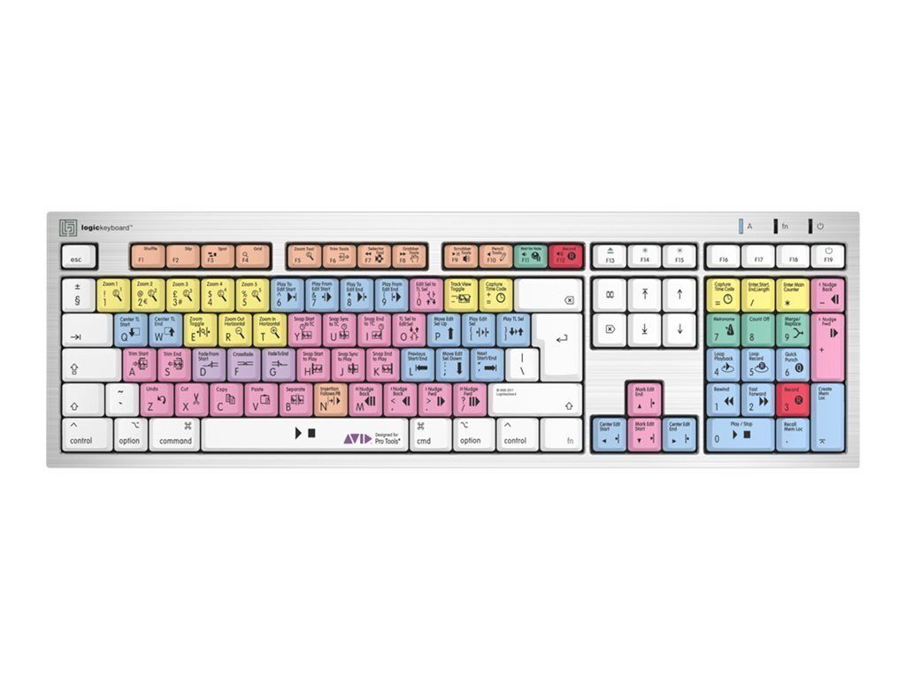 Logickeyboard LKB-PT-CWMU-UK Full-size (100%) Cablato USB LKB-PT-CWMU-UK