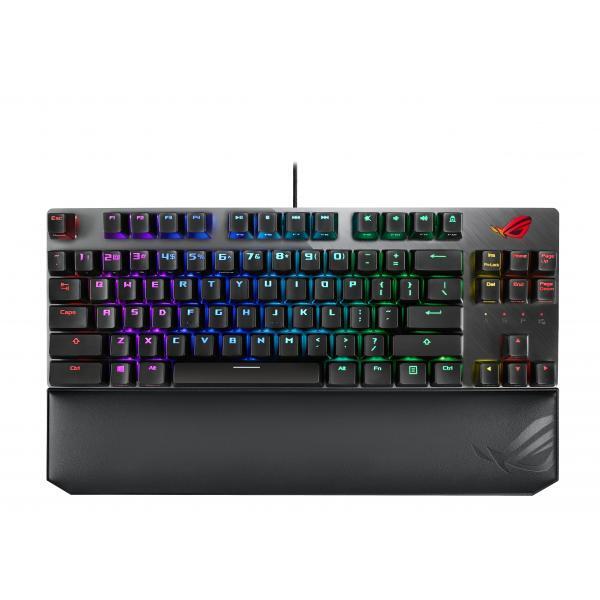 ASUS ROG Strix Scope NX TKL Deluxe tastiera USB Tedesco Nero, Grigio
