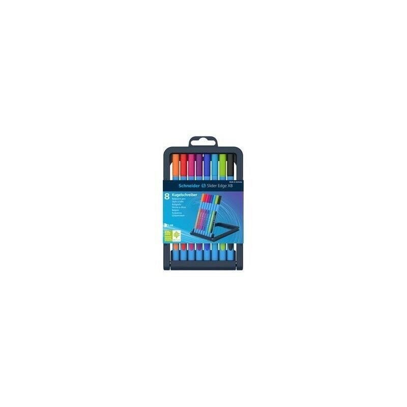Astuccio 8 Penne a sfera SLIDER EDGE XB 8 Colori Assortiti Schneider