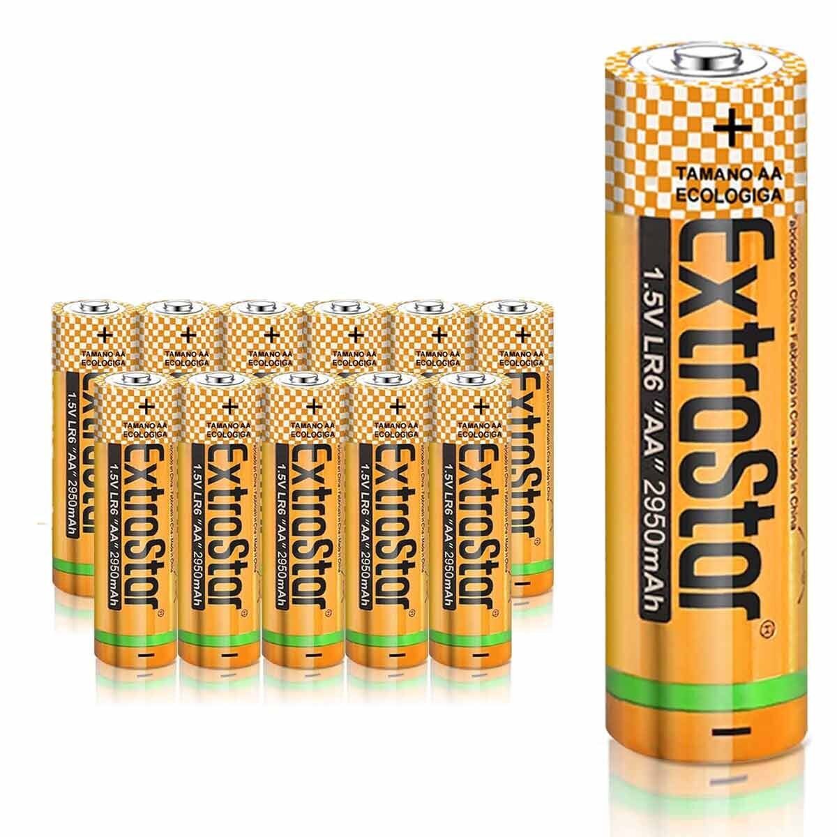 <ul><li>Pila Batteria LR6 AA Stilo 1,5V 2950mAh MN1500 Alcalina Extrastar