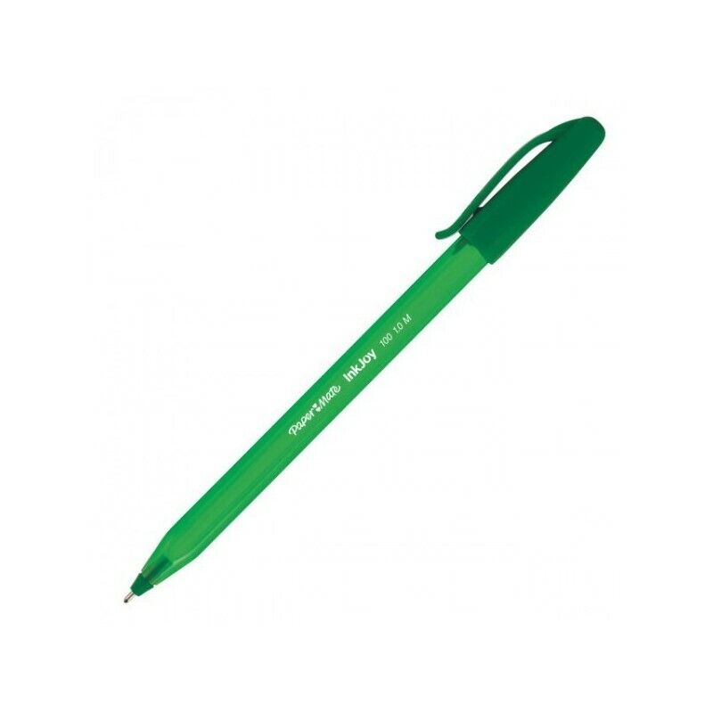 Penna sfera Inkjoy Stick 100 VERDE 1.0 mm PAPERMATE S0957120 (50 Pz). Papermate