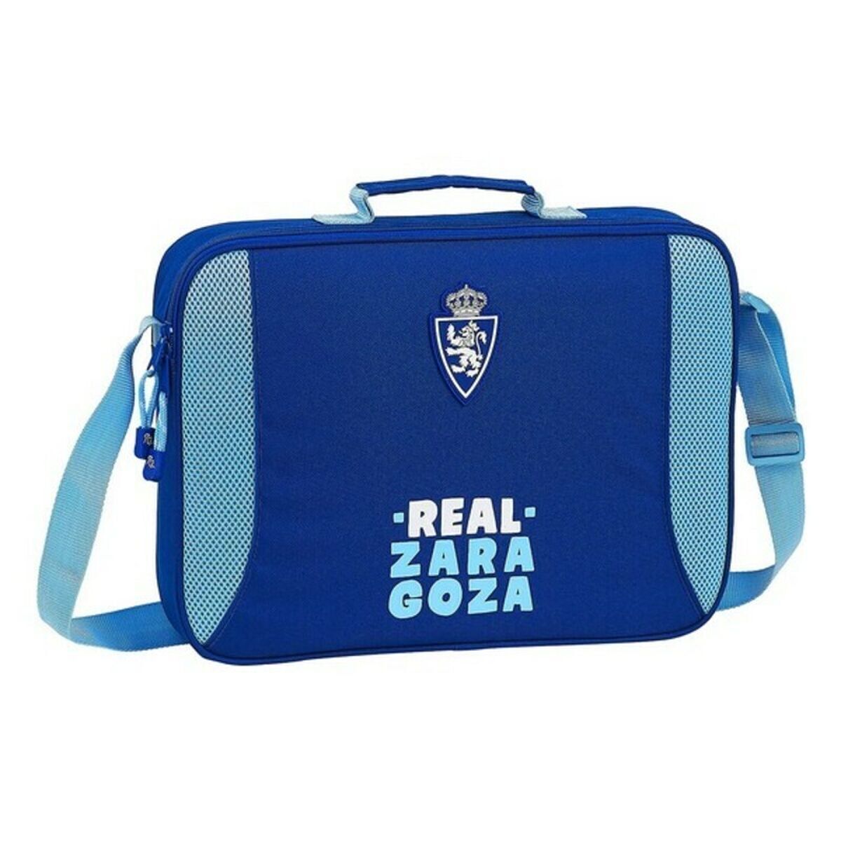 Borsa per la scuola Real Zaragoza Azzurro Azzurro Chiaro [38 x 28 x 6 cm]