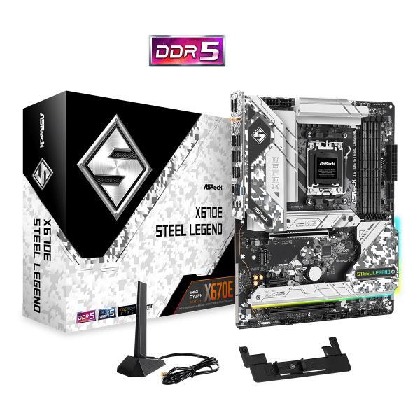 Asrock X670E Steel Legend AMD X670 Presa di corrente AM5 ATX (Asrock X670E STEEL