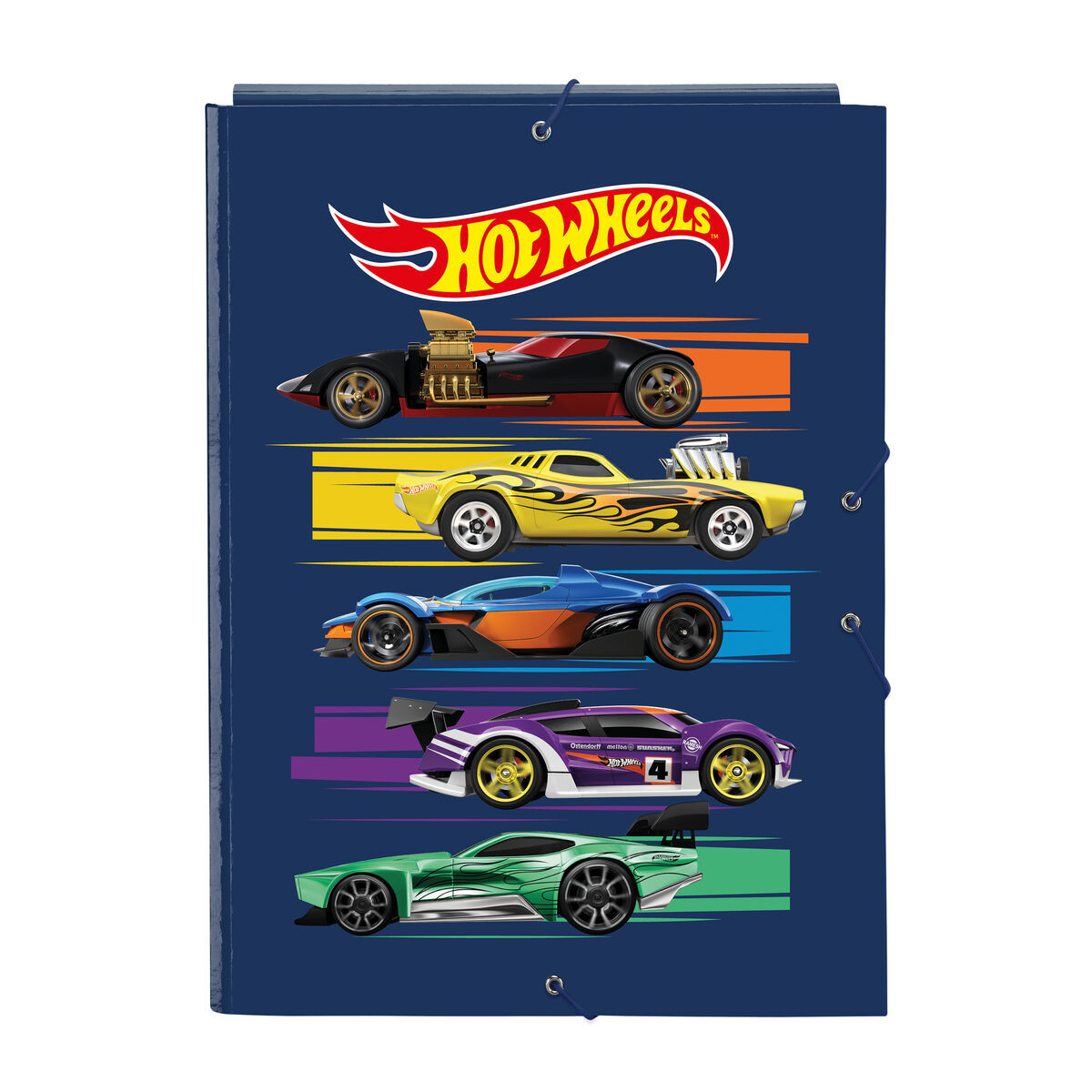 Classificatore Documenti Hot Wheels Speed club Arancio Blu Marino A4