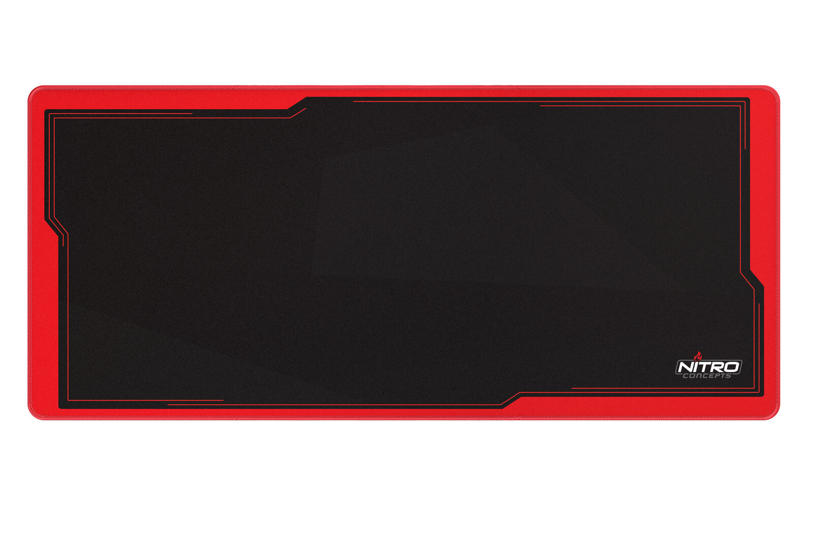 Nitro Concepts DM9 Mouse Pad - Nero, Rosso