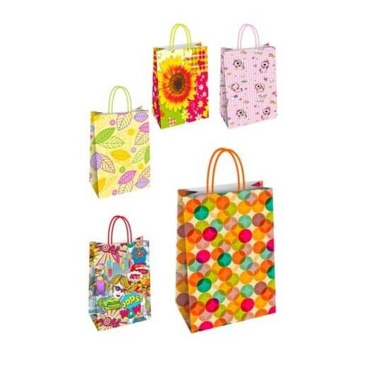 Borsa shopper Florio Carta fantasie assortite - formato 23x10x29 73204