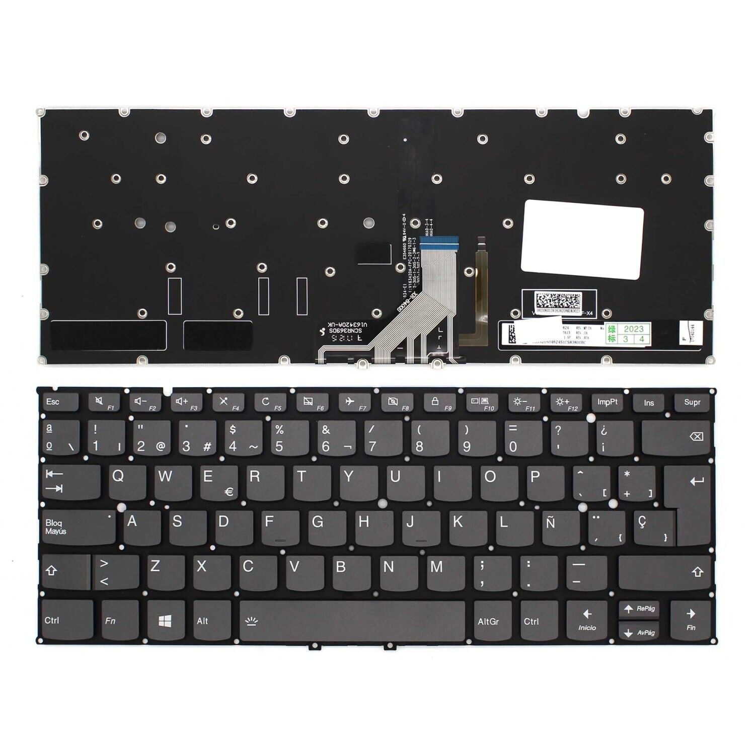 Tastiera Retroilluminato Per Portatile Lenovo Yoga 920-13IKB Yoga 6 Pro