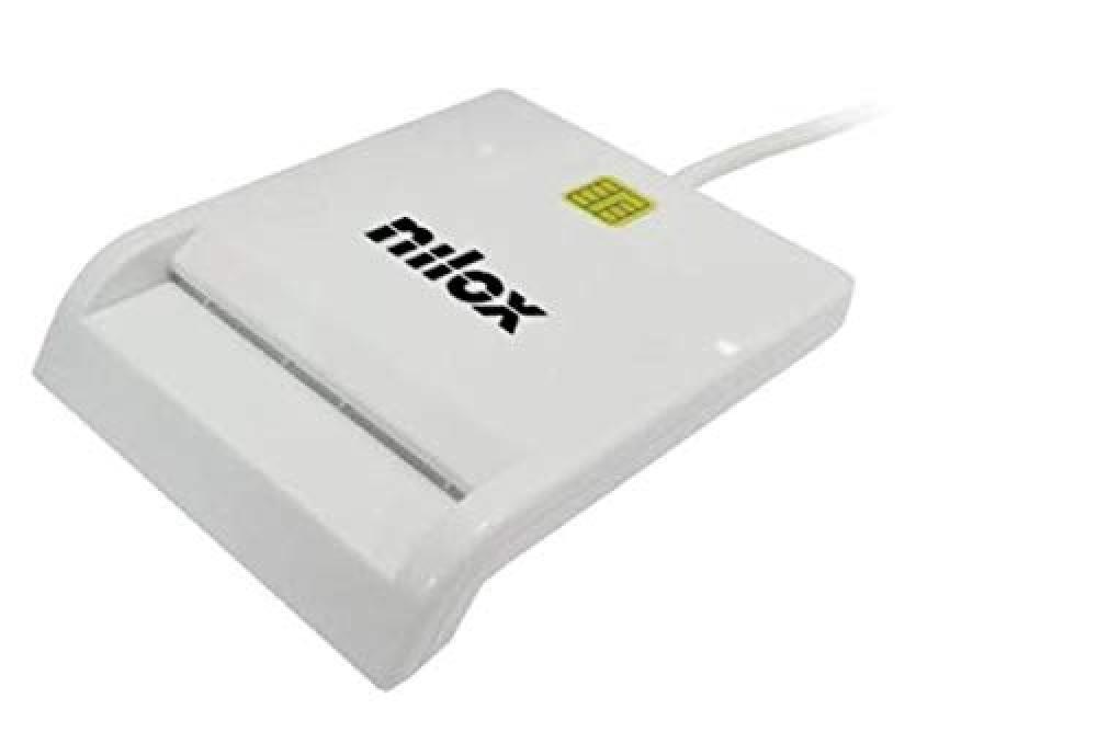 Nilox, Lettore Smart Card NX-SCR1-W, Utile per Online Banking, Shopping Online e