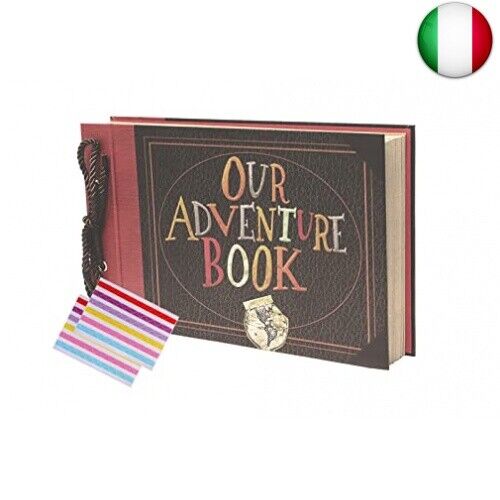 PELLYDA Album Fotografico Fai-da-Te Our Adventure Book Scrapbook,29x19cm Album