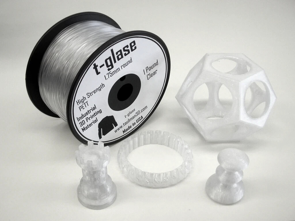 Taulman 3D-Print Filament t-glase PETT Clear 1.75mm 450gr filament - NUOVO