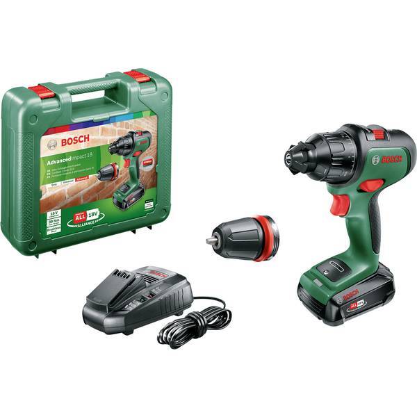 Bosch Home and Garden 06039B510A  AdvancedImpact 18 -Trapano avvitatore a percus