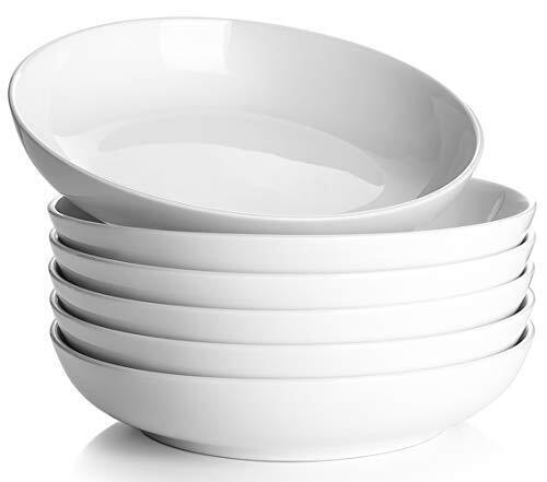 Y YHY - Set di 6 ciotole per pasta 950ml, grandi insalate ciotole, (V5P)