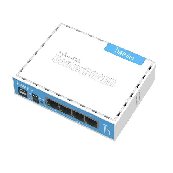 Mikrotik hAP lite classic RB941-2nD 4p. Fast + WiFi; 32MB