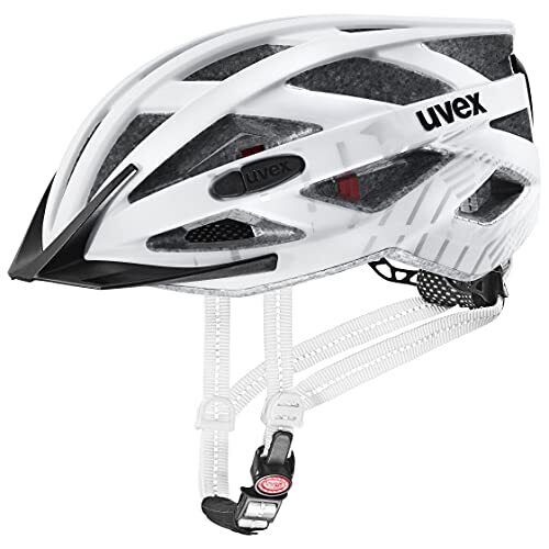 uvex city i-vo, casco da città leggero unisex, con luce a LED integrata, regolaz
