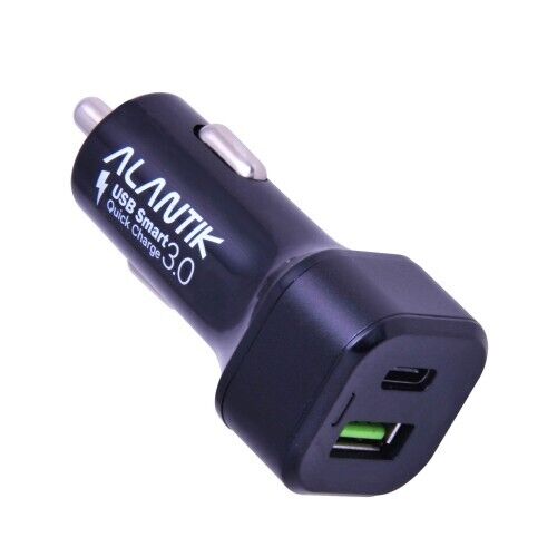 Alantik car charger 1 usb fast + 1 usb type-c