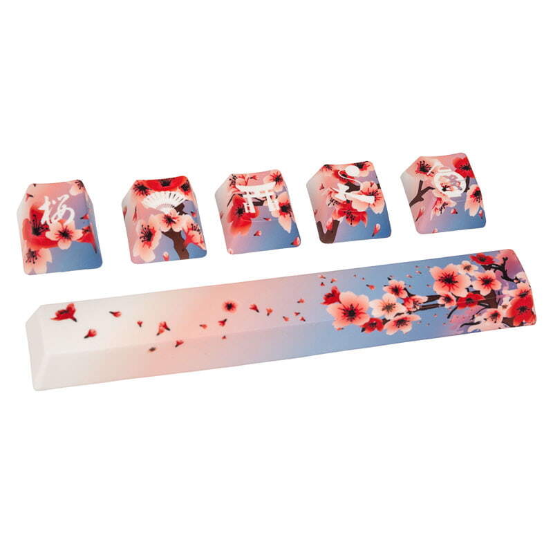 Traitors Sakura Shiro Keycap Set PBT 5-side Dye-Sub TRDSU0247-1
