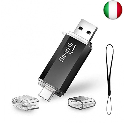 Type C Chiavetta USB 128 GB, 2 in 1 Tipo C Pennetta USB 128 giga USB C Pen