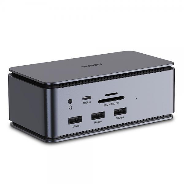 Lindy DST-Pro USB4 Docking Antracite