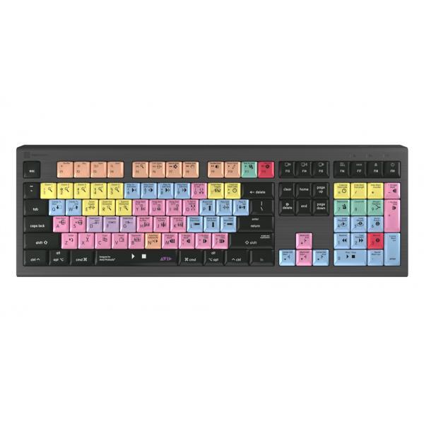 Logickeyboard ASTRA 2 tastiera USB AZERTY Inglese Nero